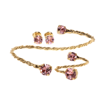Set bijuterii hand made antichizate placate cu aur de 24K Louise IV