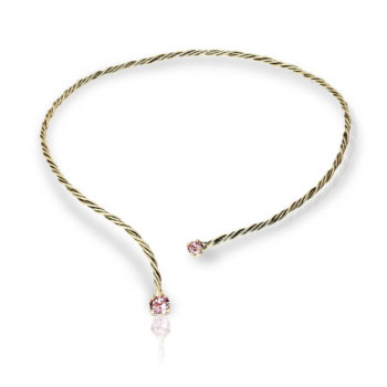 Colier handmade antichizat placat cu aur de 24K NCC5772PK