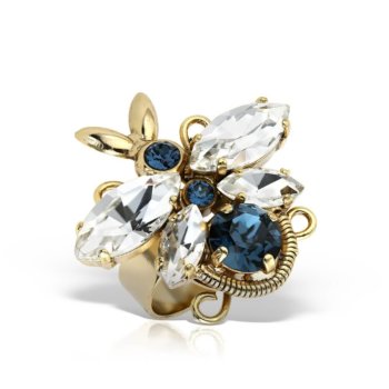 Inel handmade antichizat placat cu aur de 24K model albina RCC2750